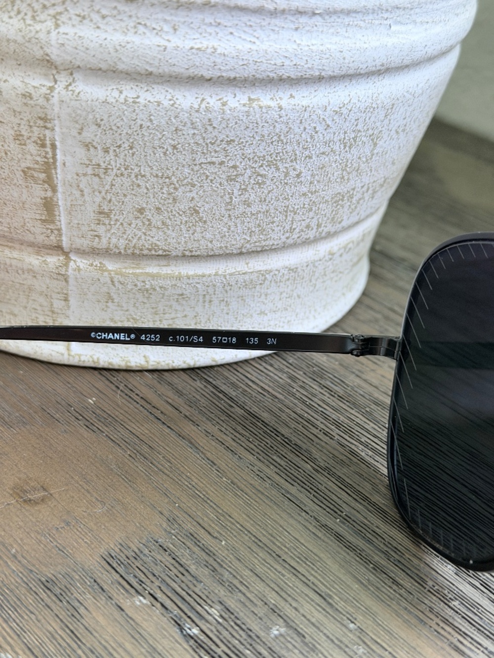 Chanel 4252 Sunglasses Eyewear Black Metal c.101/S4 - Picture 7 of 10